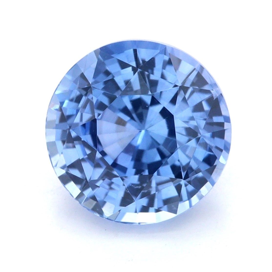 Szafir 2,58 ct, niebieski, szlif okrągły