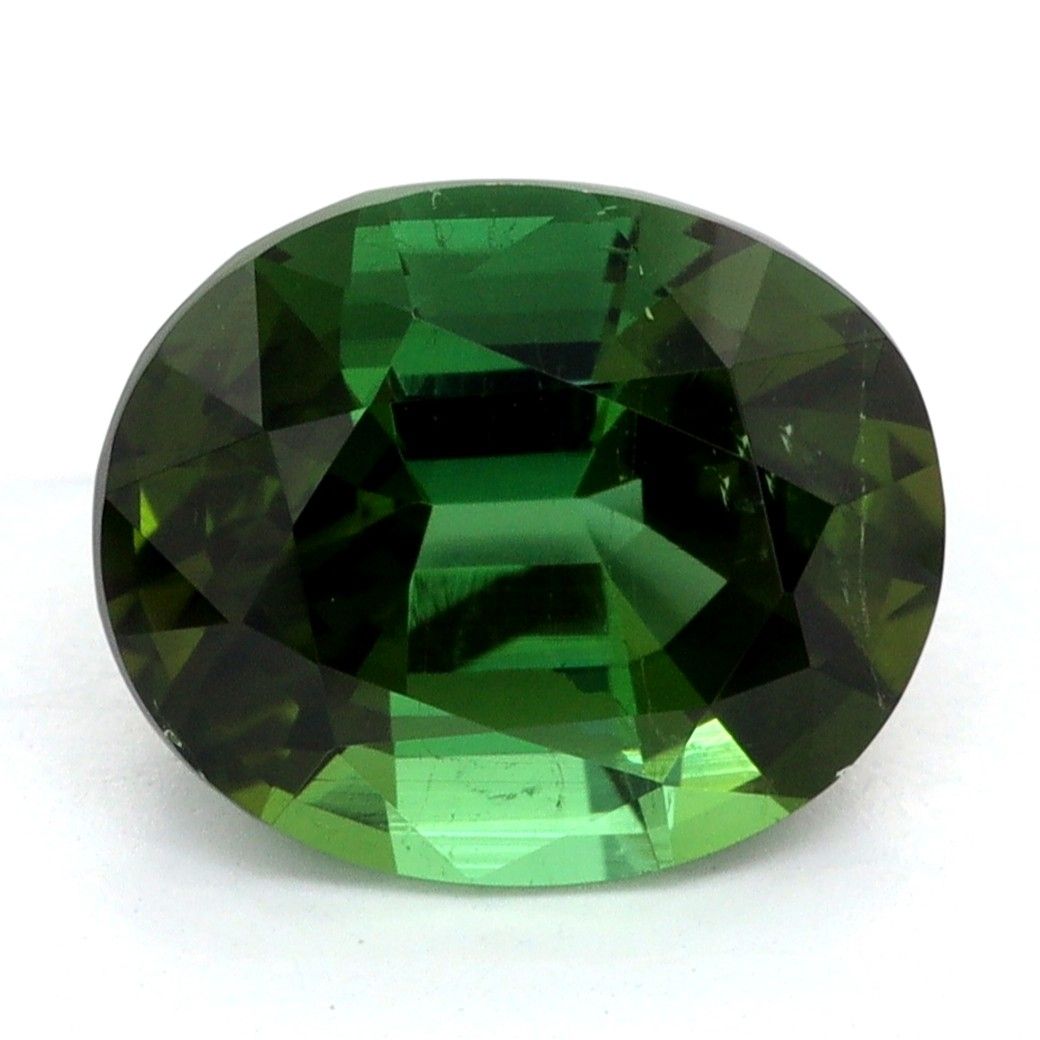 Turmalin 2,05 ct, zielony, szlif owalny