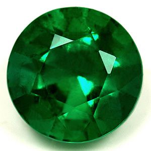 Szmaragd 3,08 ct, zielony, szlif okrągły