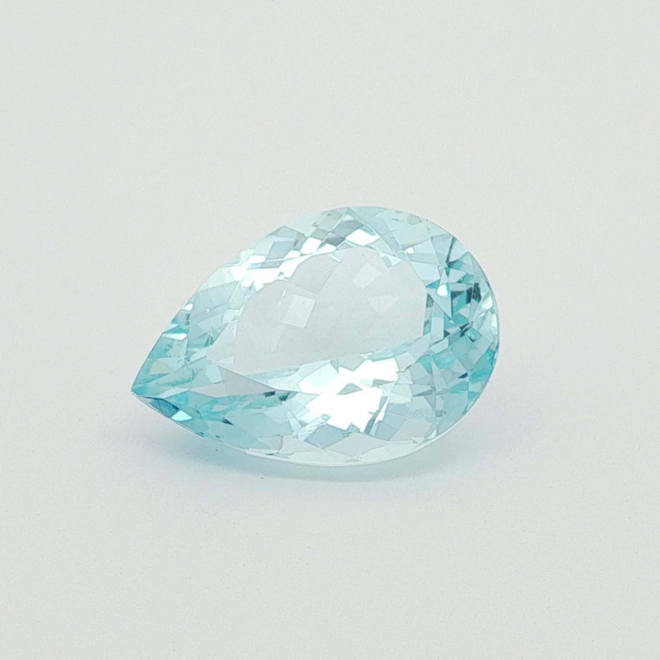 10.05 ct Pear aquamarine