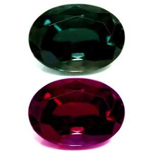 ALEXANDRITE FACETED 2.2ct GREEN Blue Green to Intense Purple EC BRAZIL NONE