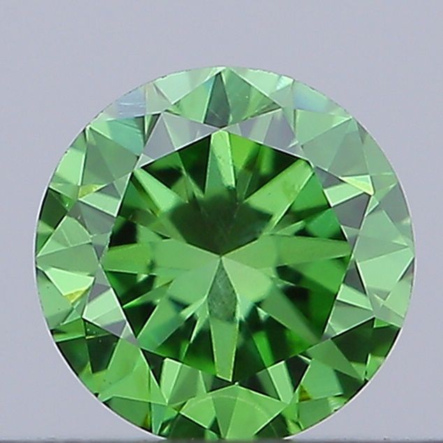 0.22 CT Fancy Vivid Green ROUND