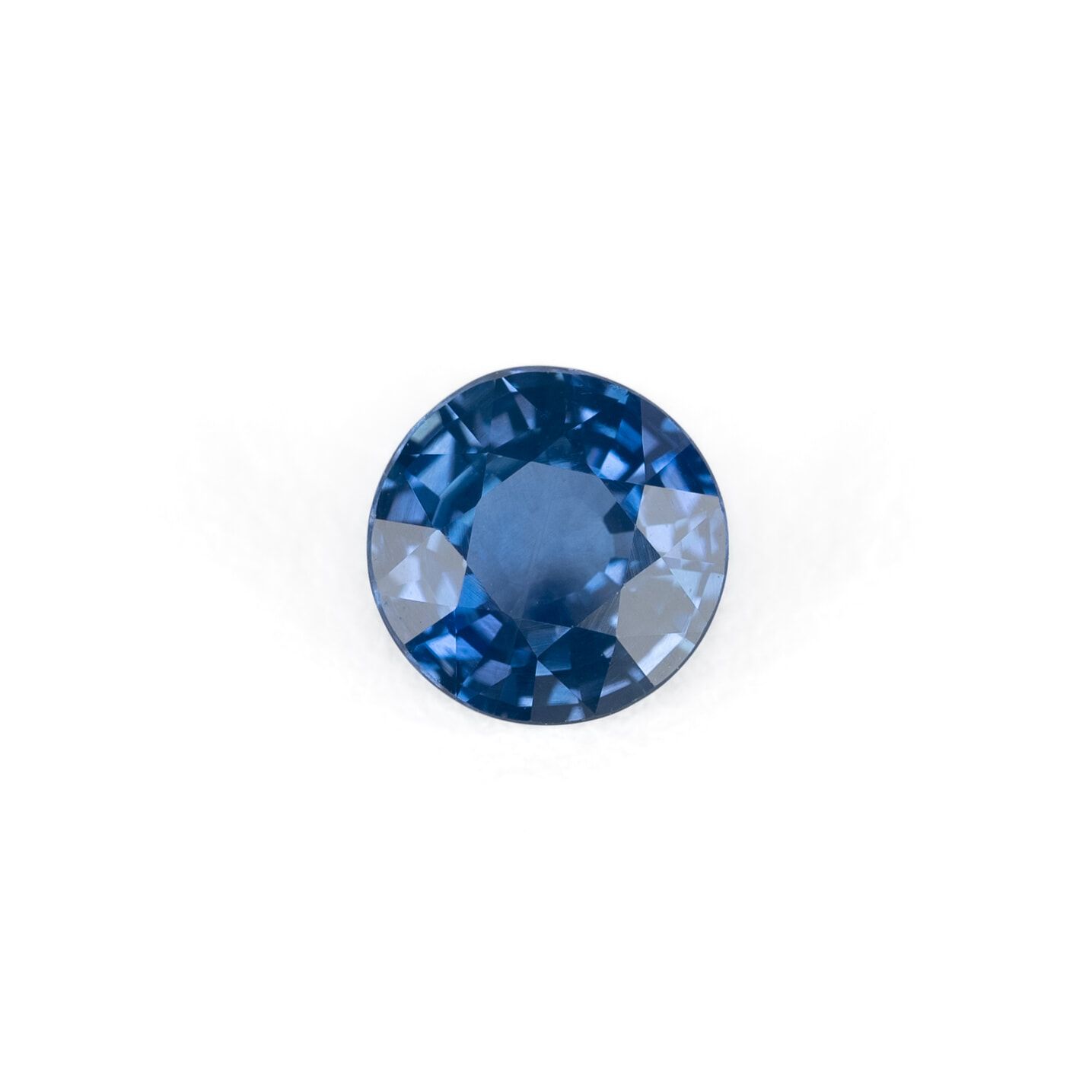 Szafir 1,33 ct, niebieski, szlif okrągły