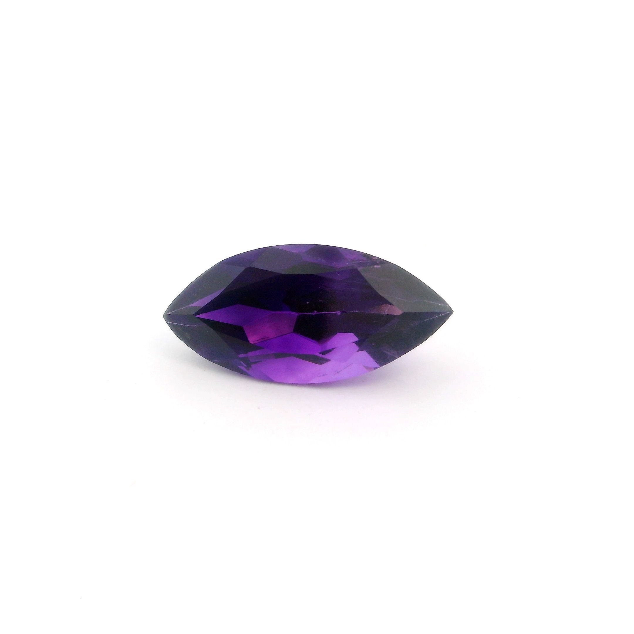 Ametyst 3,00 ct, purpurowy, szlif markiza