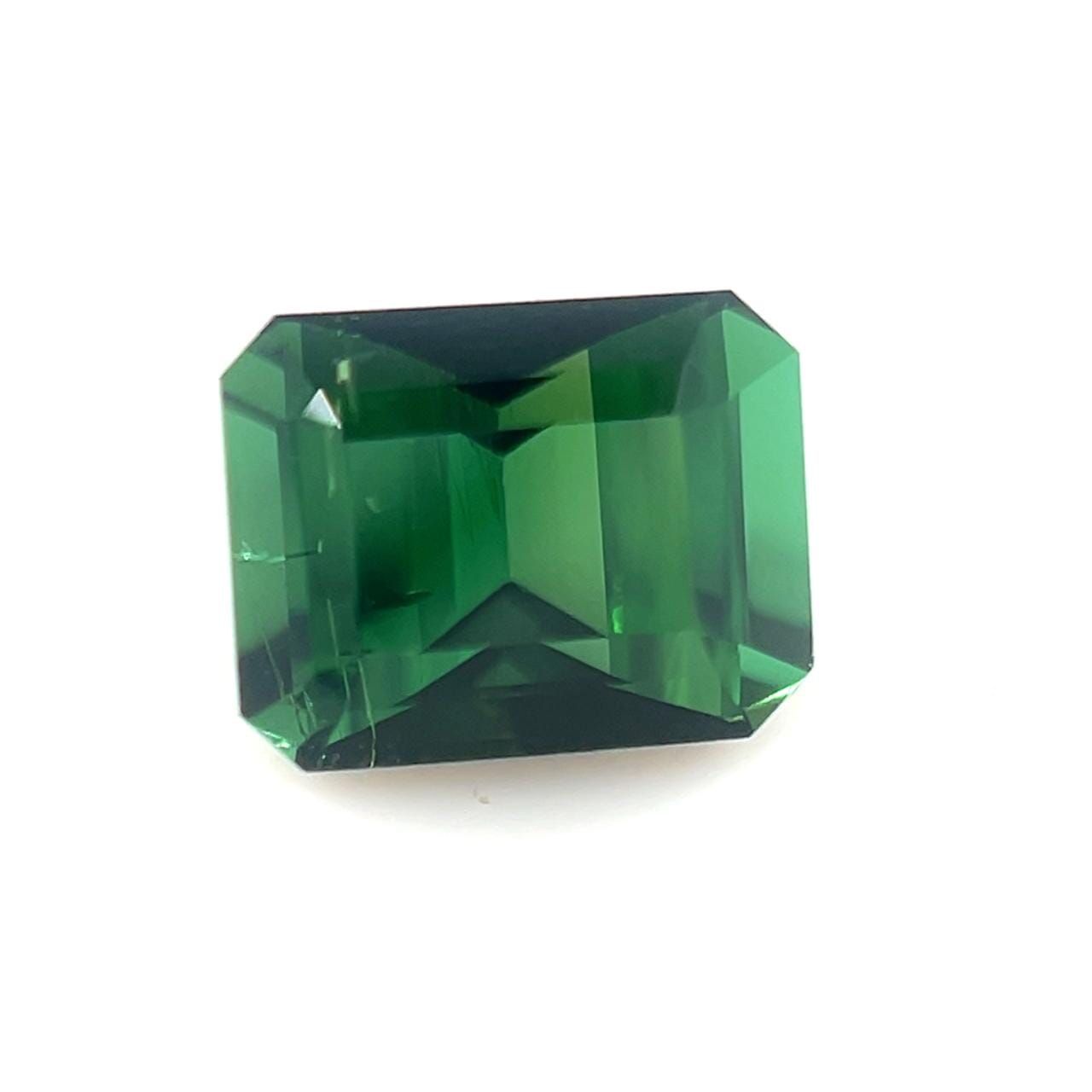 Turmalin 1,22 ct, zielony, szlif szmaragdowy