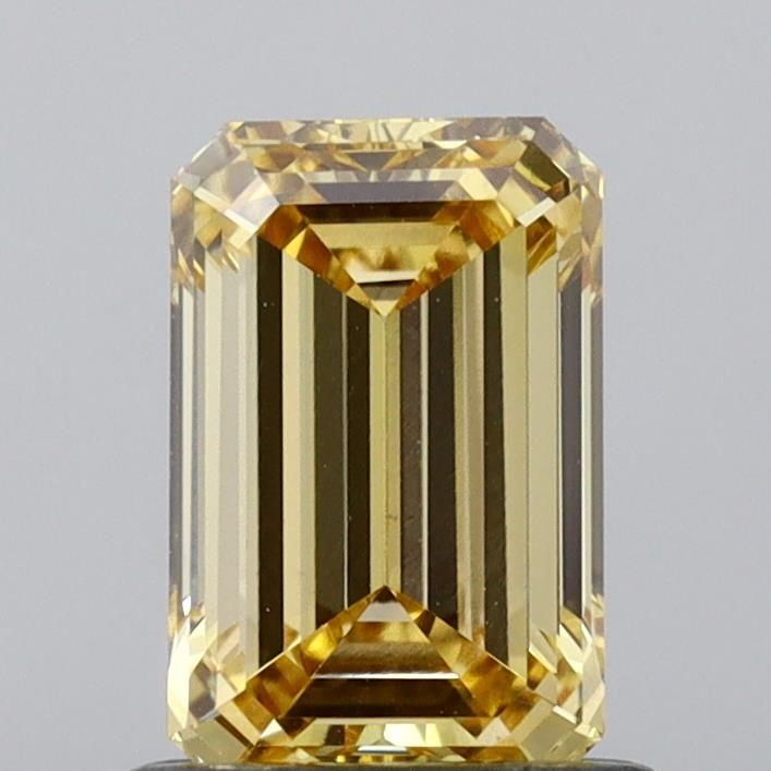 1.0 CT Fancy Vivid Yellow EMERALD