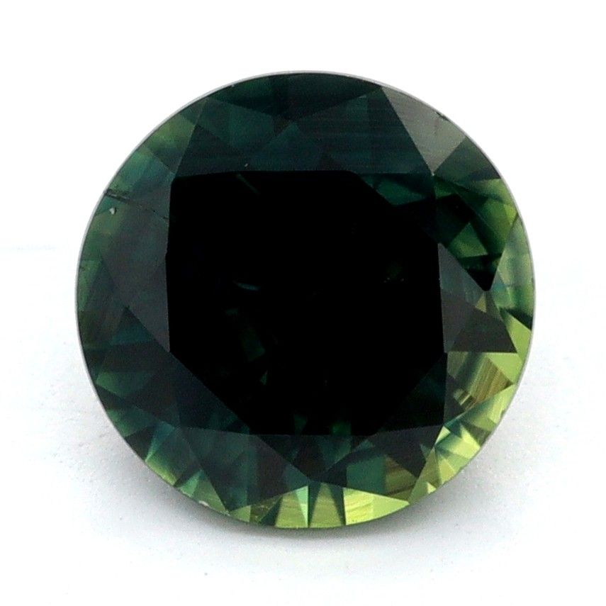 Szafir 1,32 ct, wielobarwny, szlif okrągły