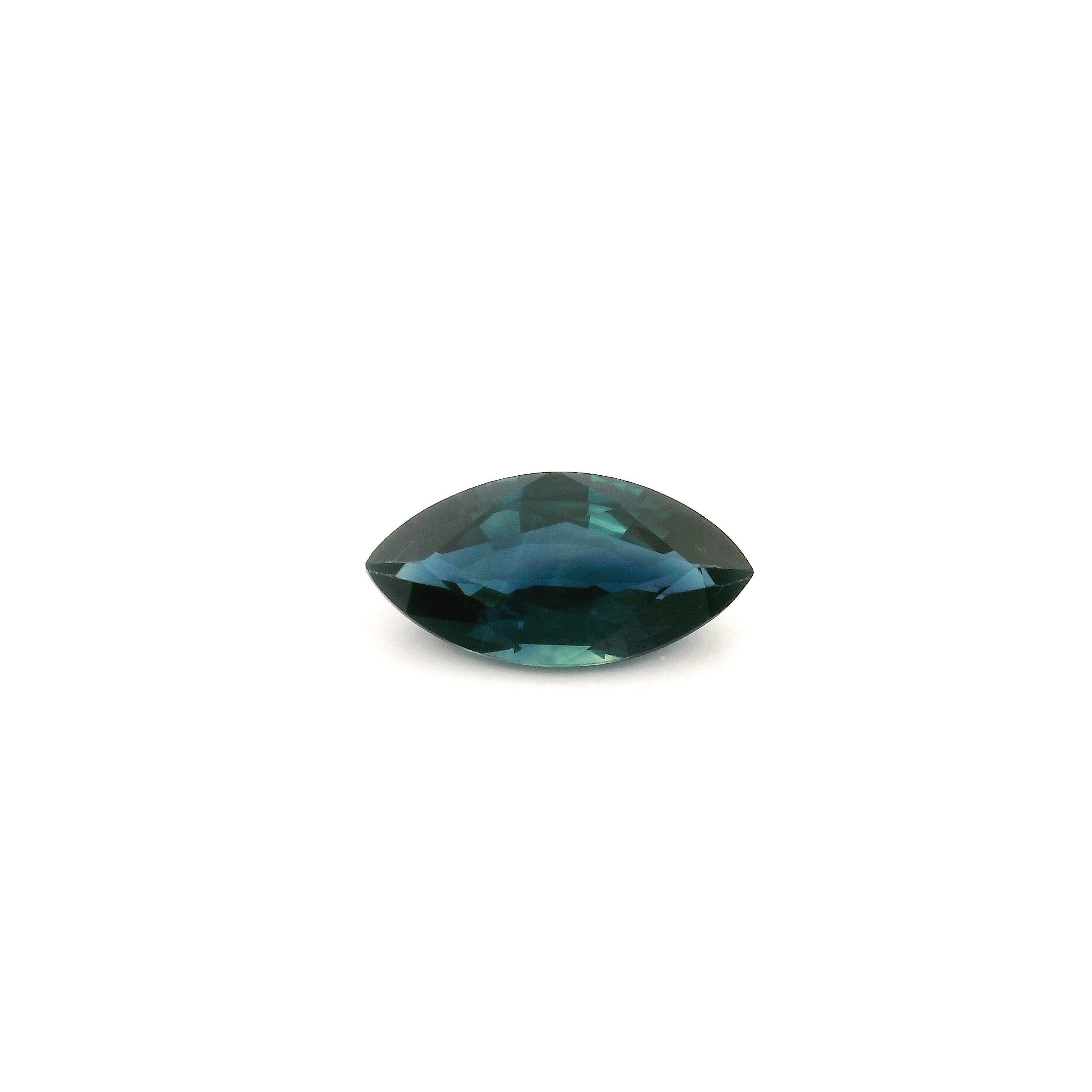 Szafir 1,31 ct, niebieski, szlif markiza