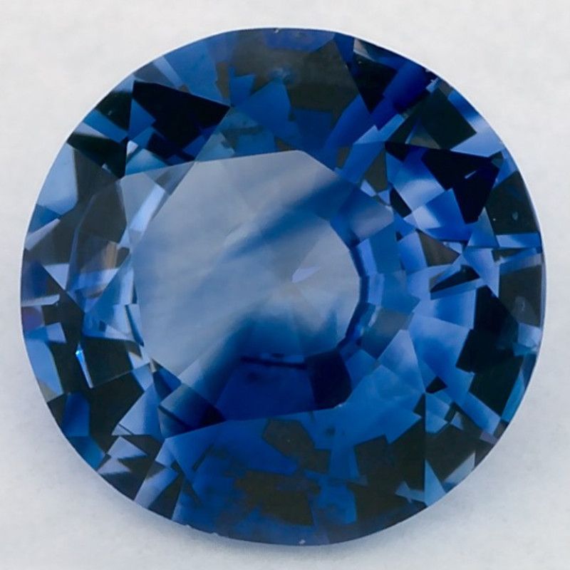 Szafir 1,29 ct, niebieski, szlif okrągły