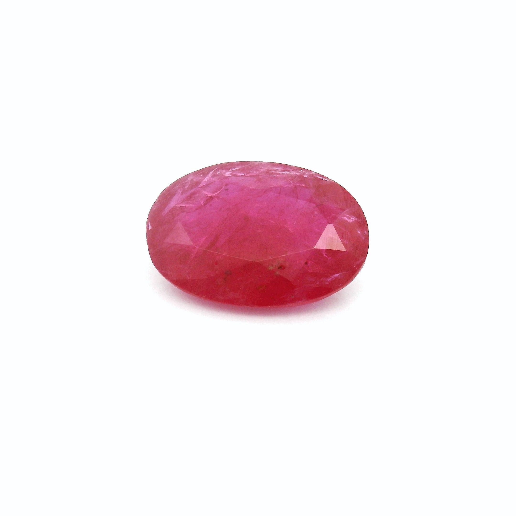 RUBY FACETED 2.58ct RED Medium Intense MI MOZAMBIQUE HEATED