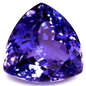 Tanzanit 4,38 ct, niebieski, szlif trilliant