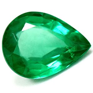 Szmaragd 2,43 ct, zielony, szlif gruszka