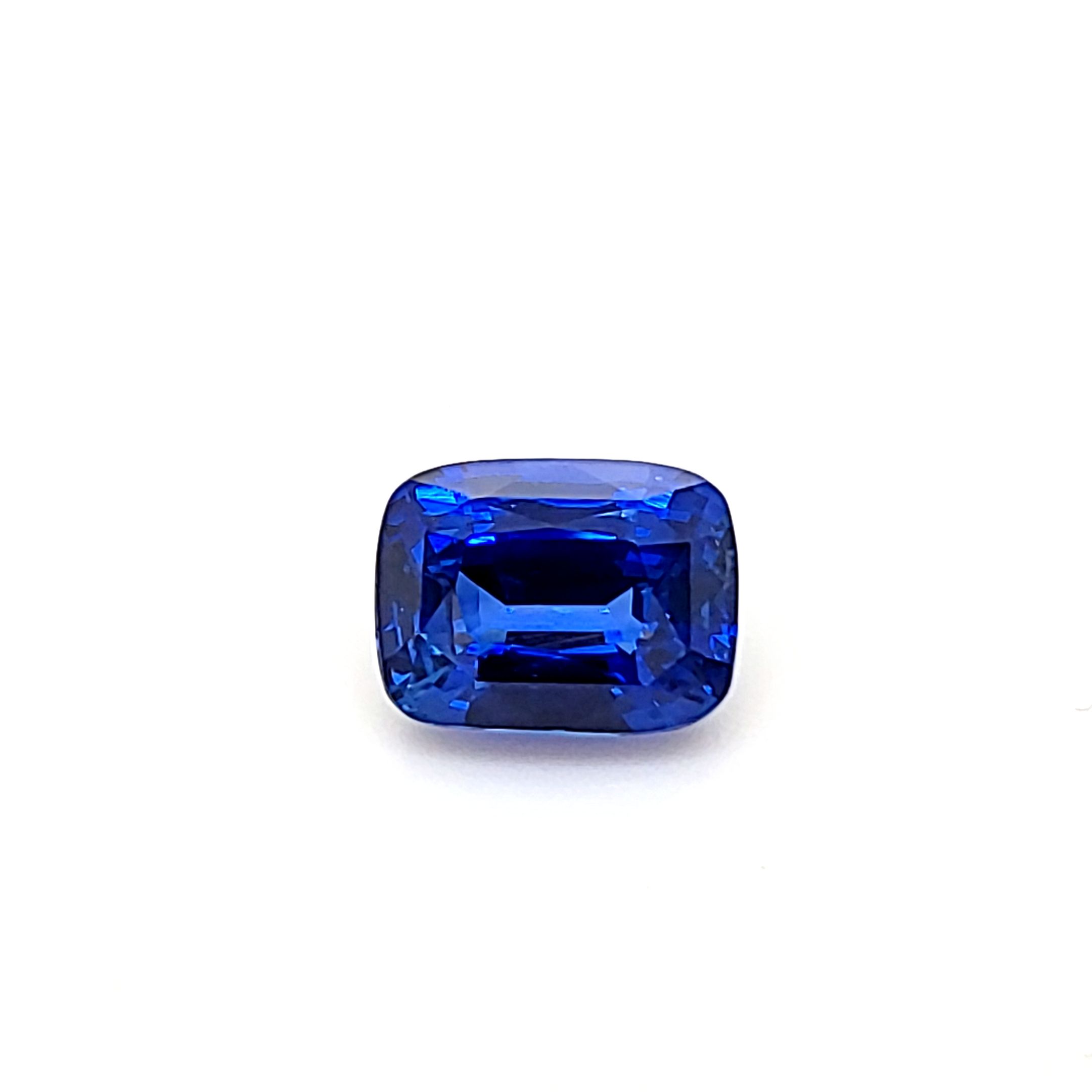 SAPPHIRE FACETED 5.33ct BLUE Blue EC SRILANKA HEATED