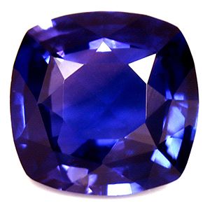 Szafir 1,29 ct, niebieski, szlif cushion