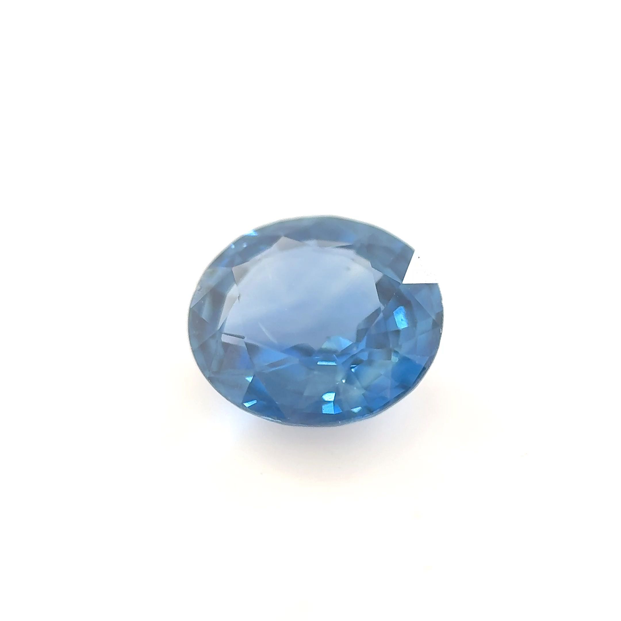Szafir 1,99 ct, niebieski, szlif owalny