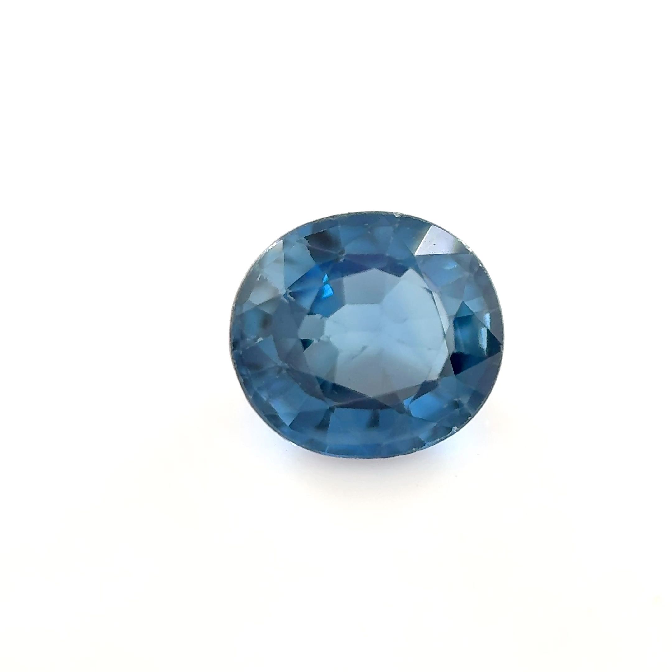 Szafir 1,55 ct, niebieski, szlif owalny