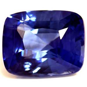 Szafir 2,90 ct, niebieski, szlif cushion
