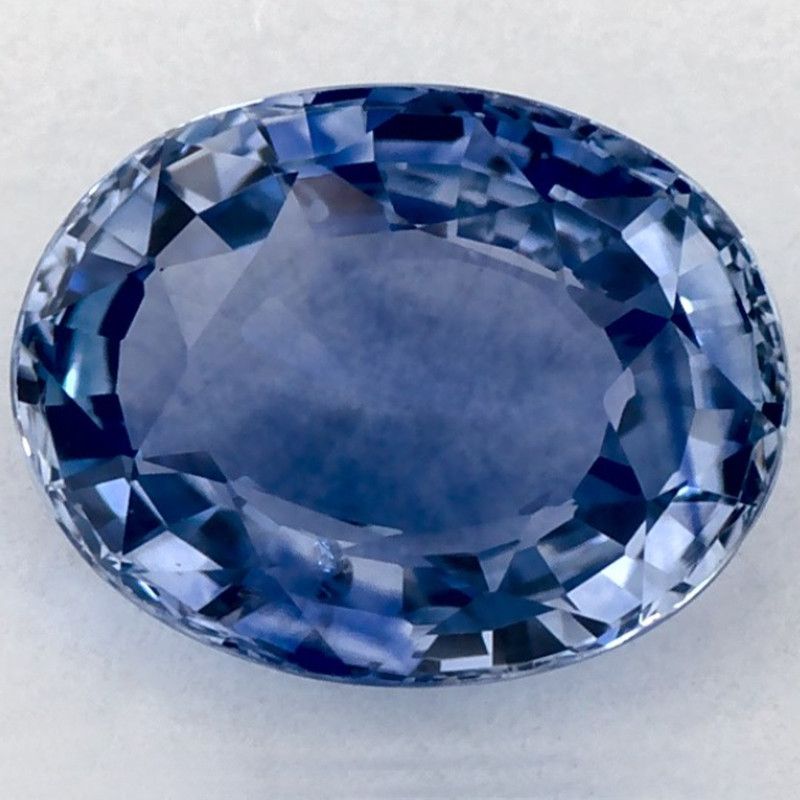 Szafir 1,07 ct, niebieski, szlif owalny
