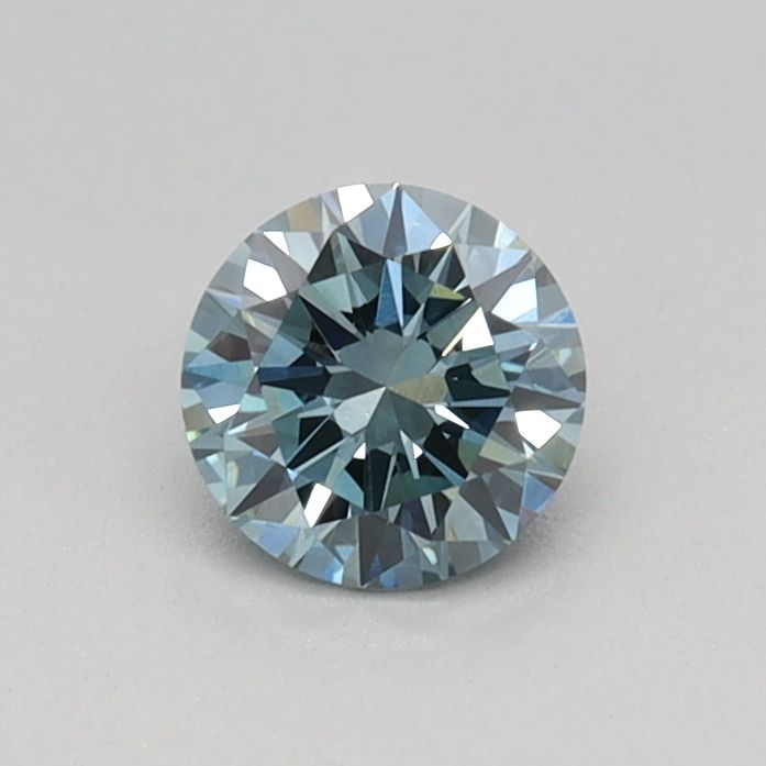 0.31 CT Fancy Intense Greenish Blue ROUND