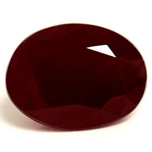 Rubin 2,78 ct, czerwony, szlif owalny