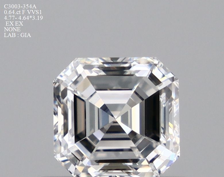 Prírodný diamant štvorcový...