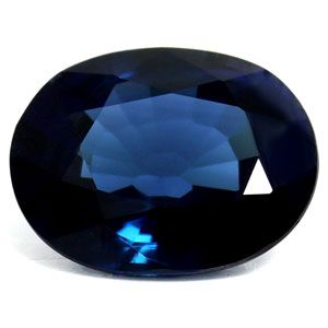 SAPPHIRE FACETED 1.32ct BLUE Deep Blue EC MADAGASCAR HEATED