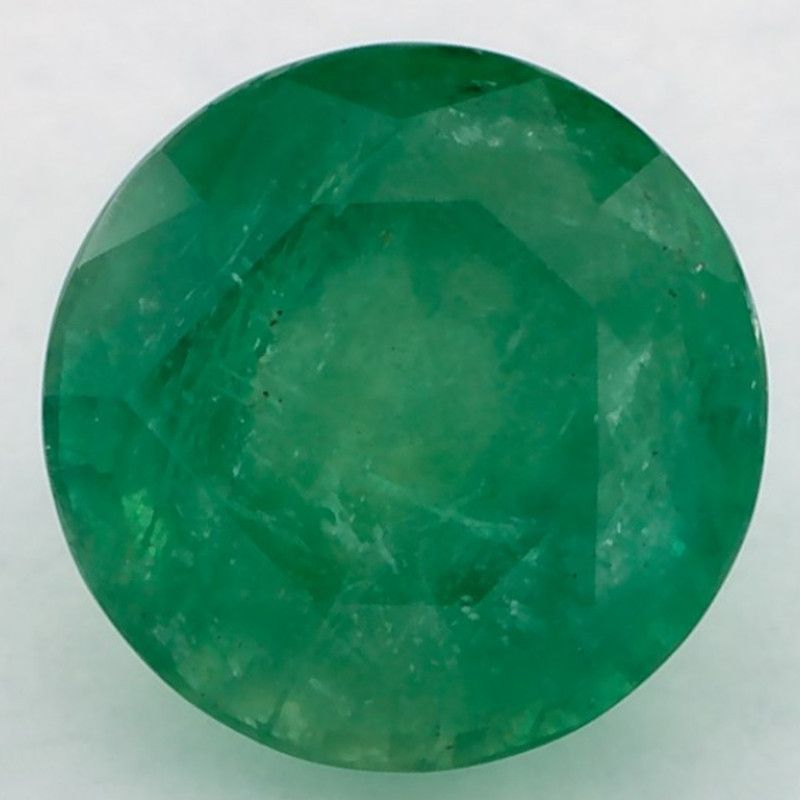 Szmaragd 3,20 ct, zielony, szlif okrągły