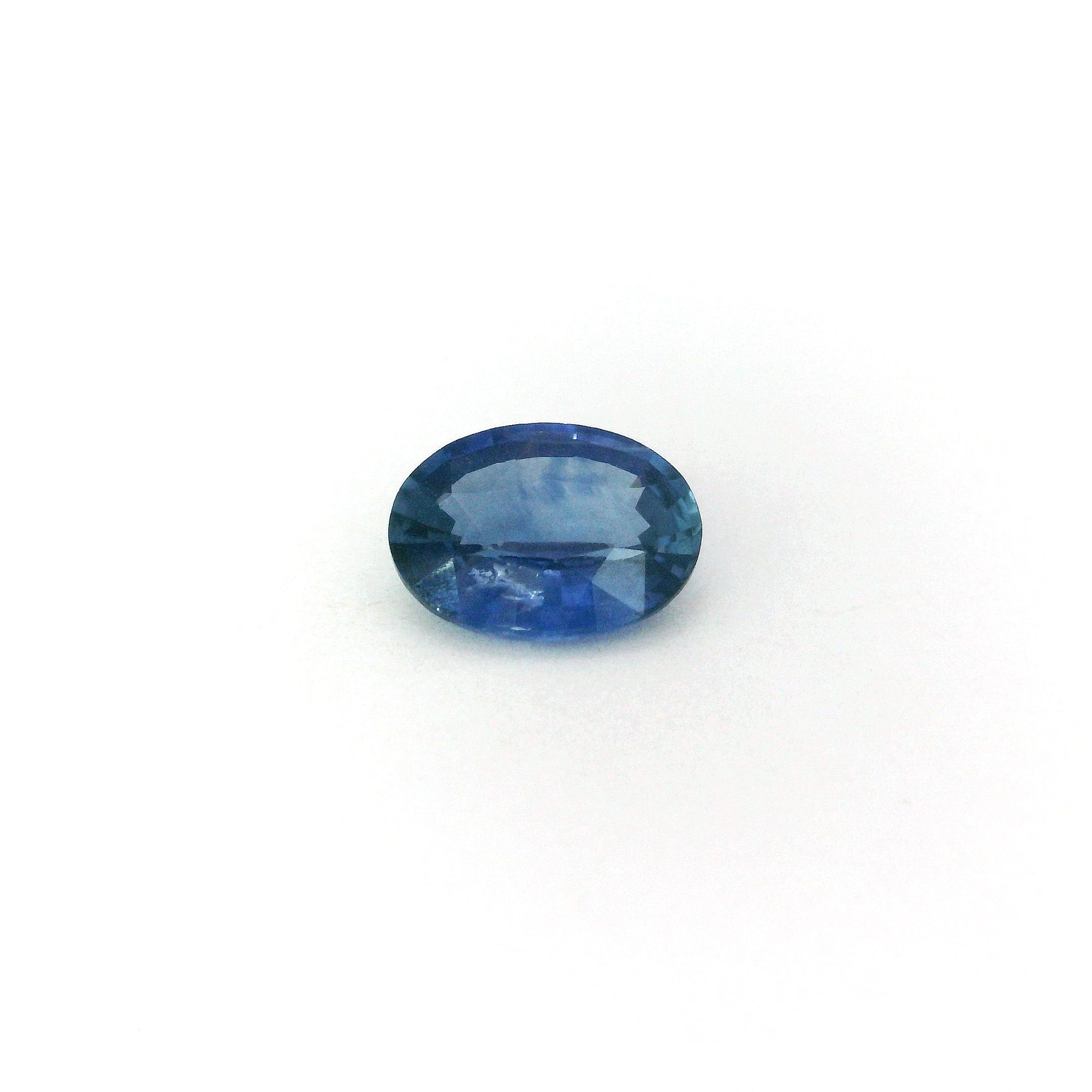 Szafir 1,06 ct, niebieski, szlif owalny