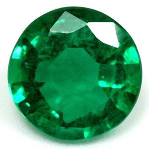 Szmaragd 1,10 ct, zielony, szlif okrągły