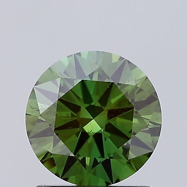 0.96 CT Fancy Deep Green ROUND