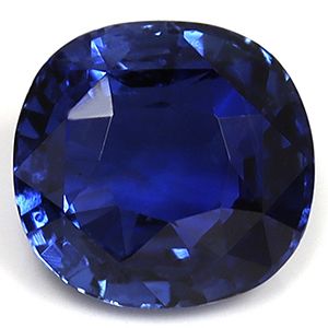 Szafir 1,37 ct, niebieski, szlif cushion