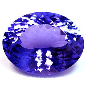 Tanzanit 6,67 ct, niebieski, szlif owalny