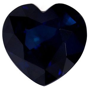 Szafir 1,20 ct, niebieski, szlif serce