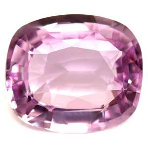 Szafir 1,28 ct, różowy, szlif cushion