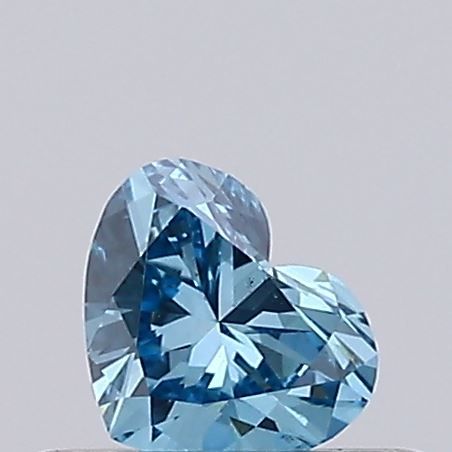 0.24 CT Fancy Vivid Green HEART