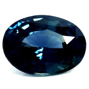 Szafir 1,37 ct, niebieski, szlif owalny
