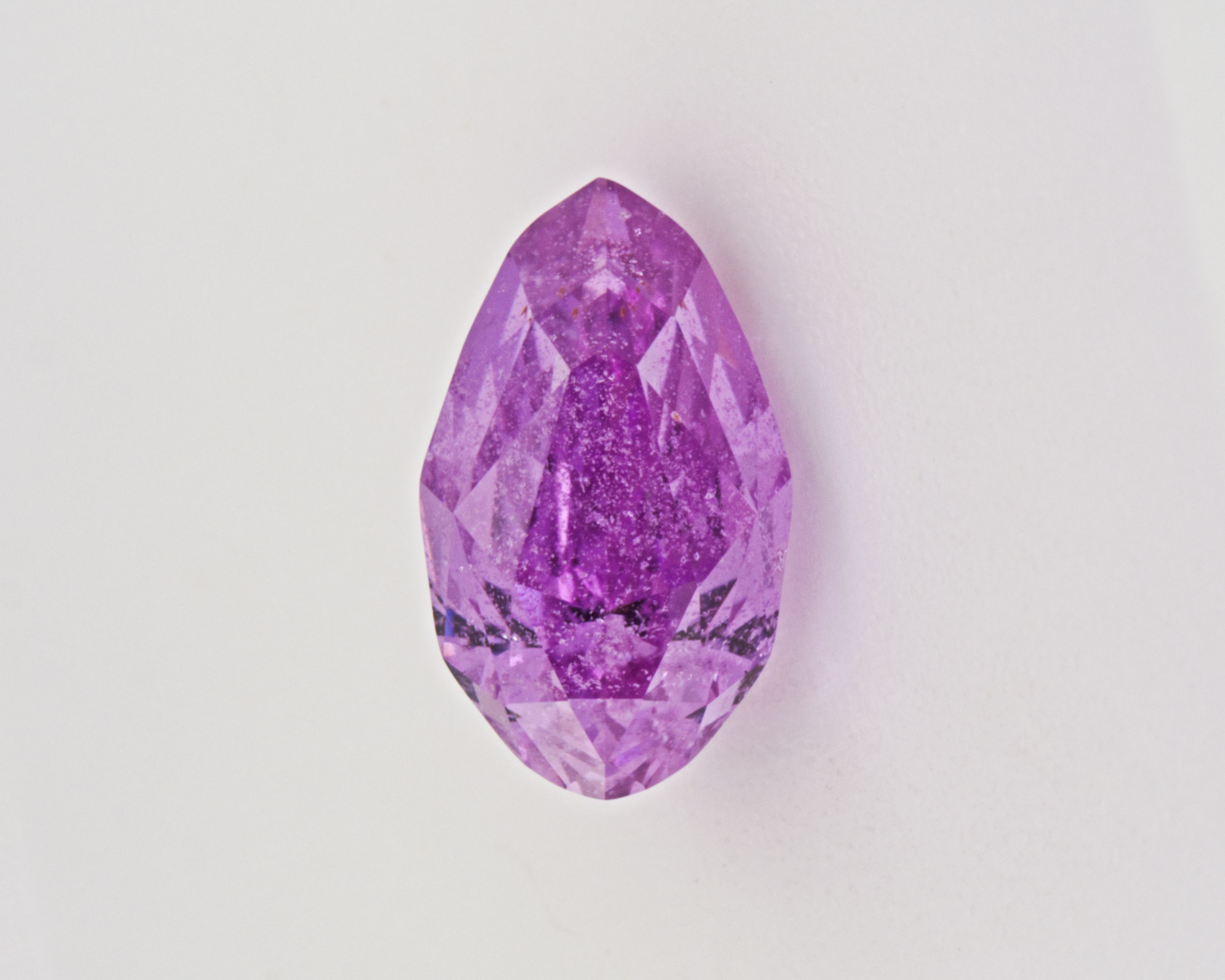 Szafir 1,05 ct, różowy, szlif gruszka
