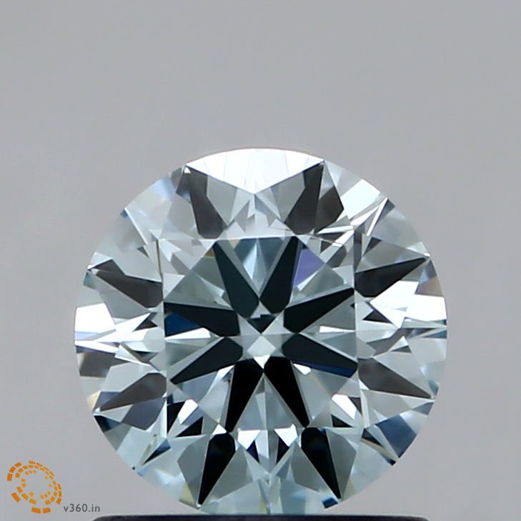 0.8 CT Fancy Greenish Blue ROUND