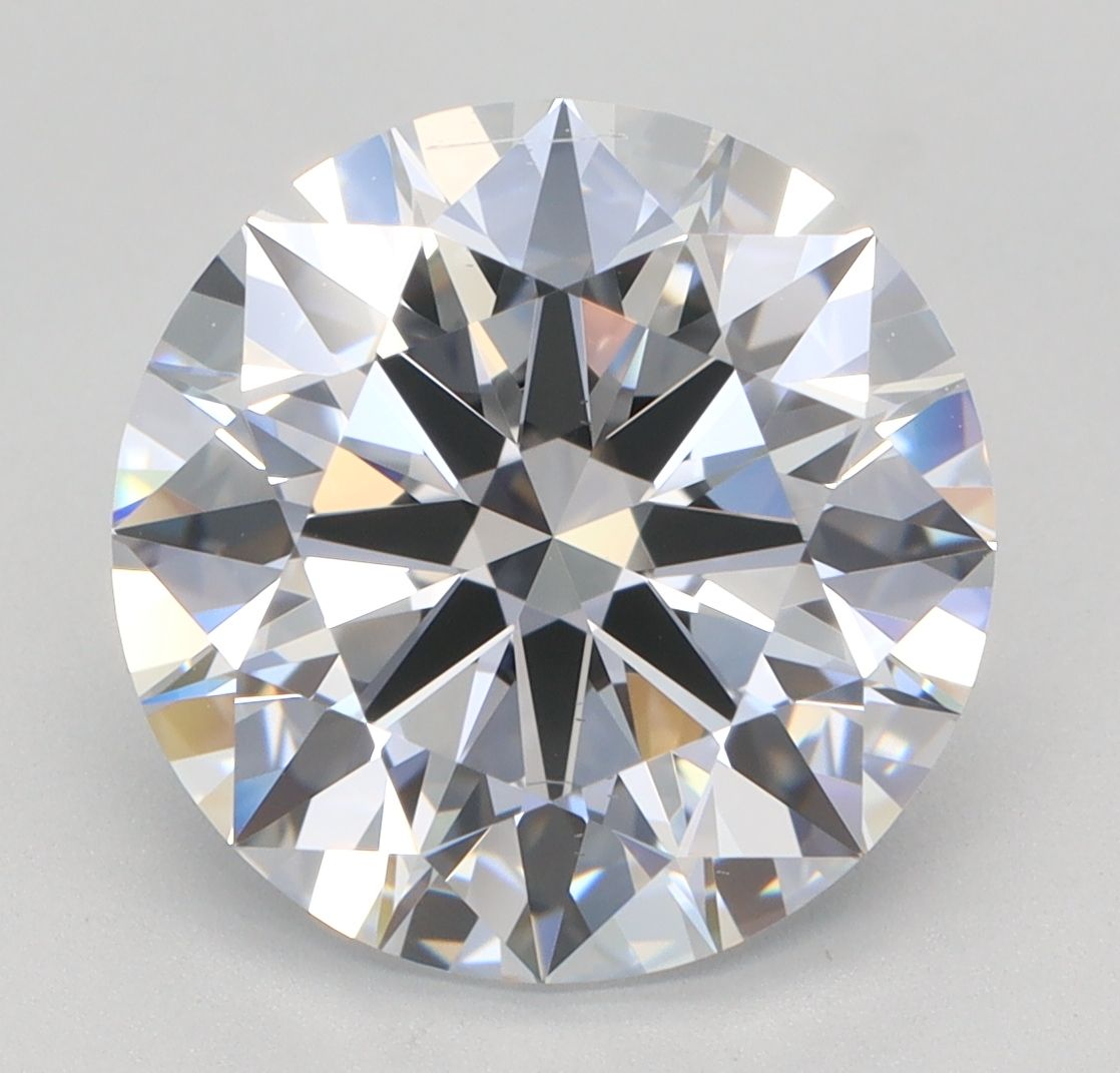 Diamant Rond 4.02 ct - Couleur F - Pureté VS2