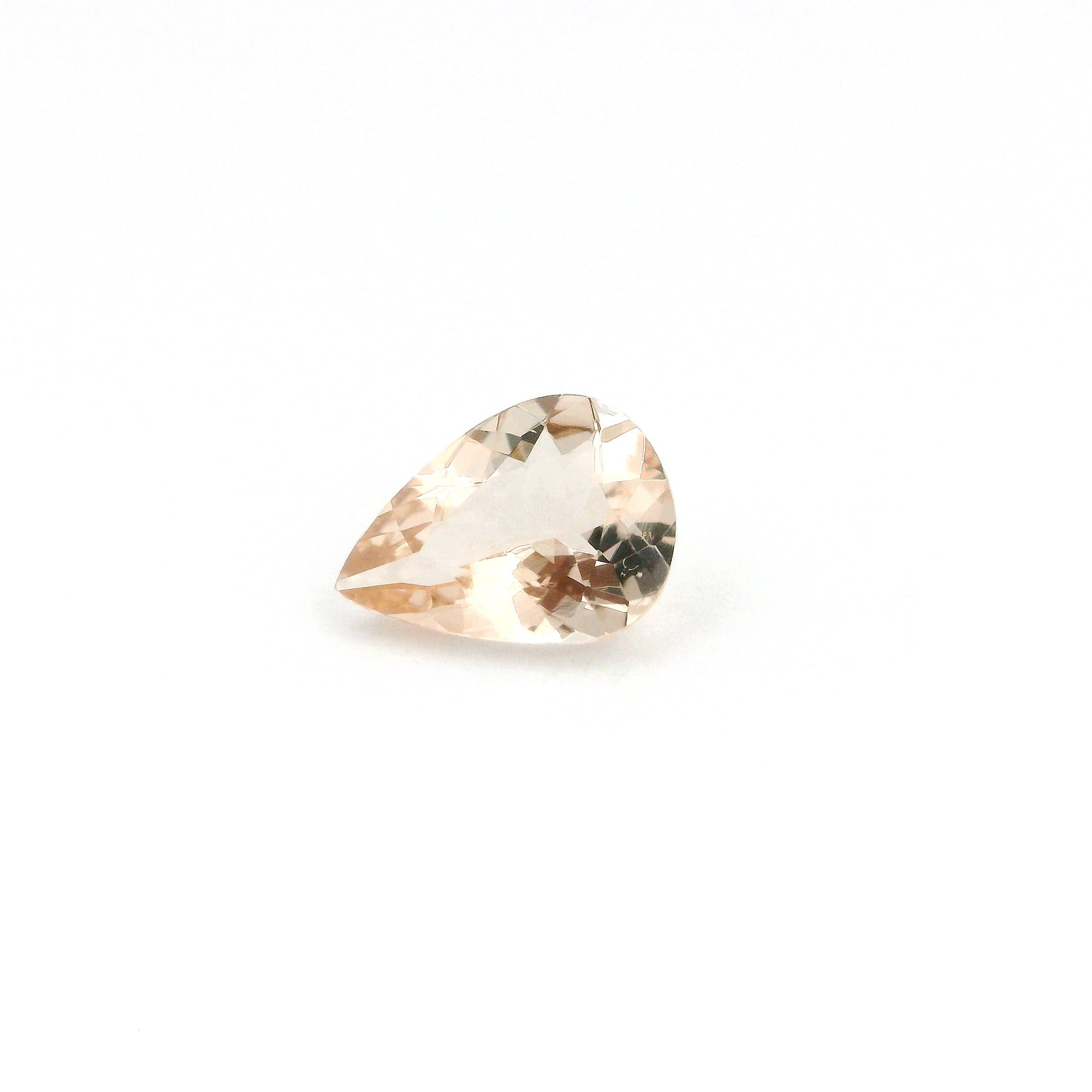 MORGANITE FACETED 0.81ct PINK Brownish Pink/Light EC MOZAMBIQUE HEATED