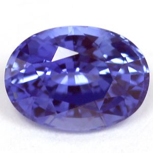Szafir 1,00 ct, niebieski, szlif owalny
