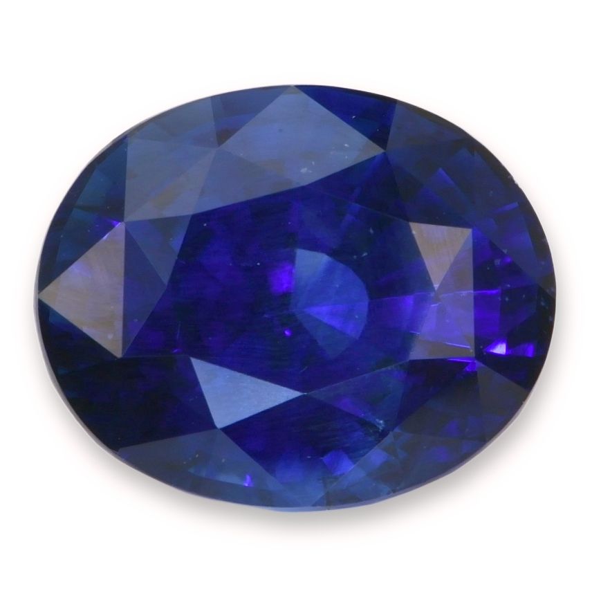 Szafir 6,01 ct, niebieski, szlif owalny