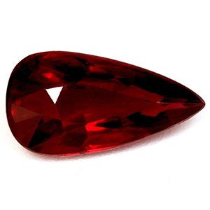 Rubin 2,05 ct, czerwony, szlif gruszka