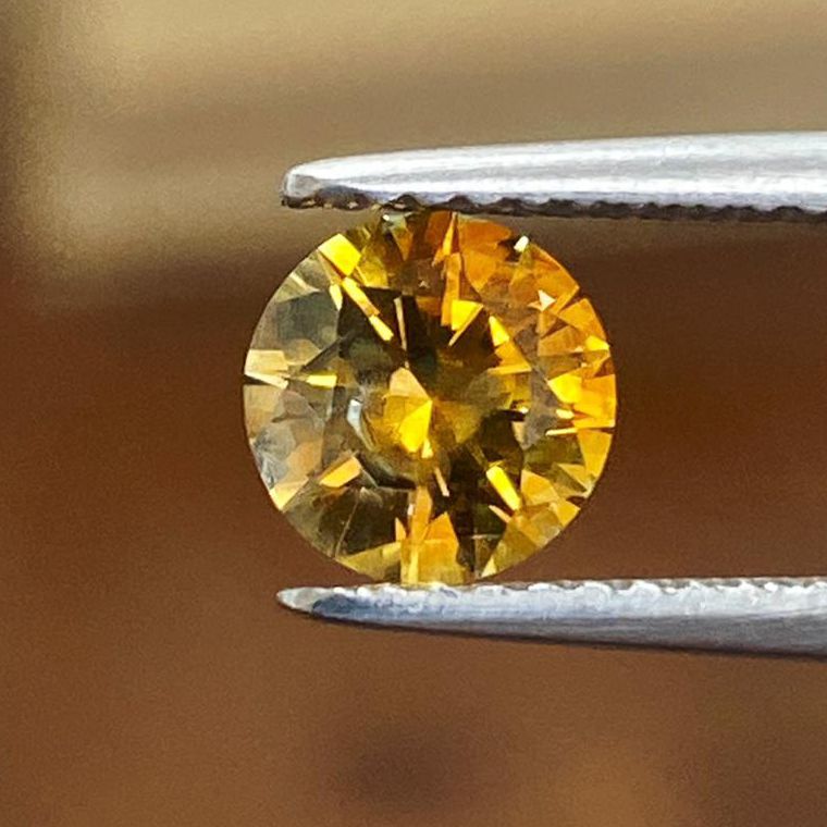 SAPPHIRE FACETED 1.14ct ORANGE Orange EC UNITEDSTATES HEATED