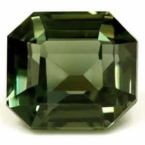 Szafir 1,45 ct, morski, szlif szmaragdowy