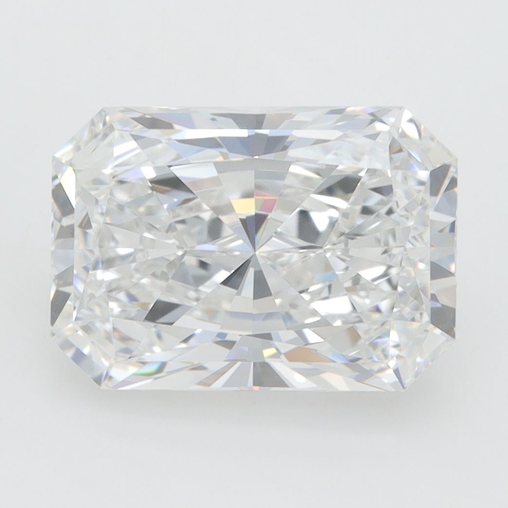 3.03-carat radiant diamond with E color, null cut, and VVS1 clarity.
