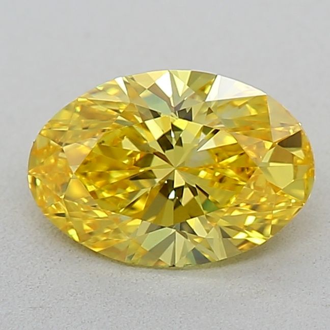 0.53 CT Fancy Vivid Yellow OVAL