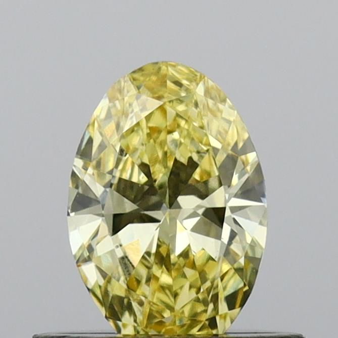 0.44 CT Fancy Vivid Yellow OVAL