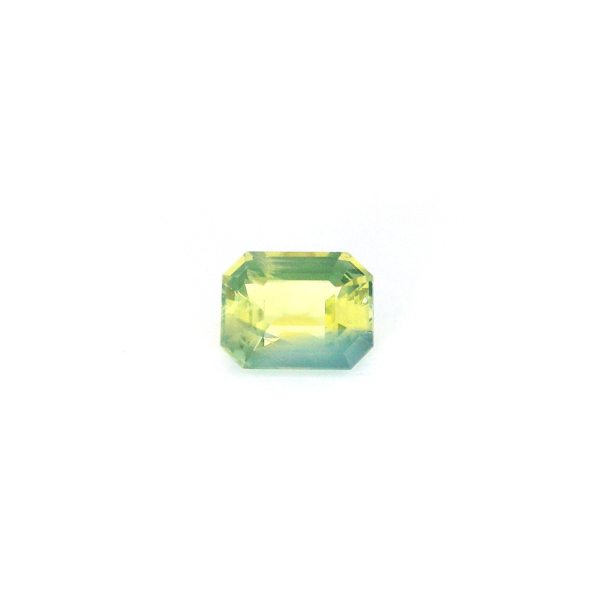 Szafir 1,05 ct, żółty, szlif ośmiokątny