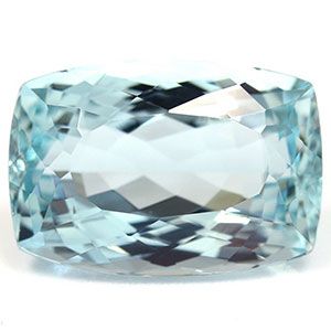 Akwamaryn 5,95 ct, niebieski, szlif cushion